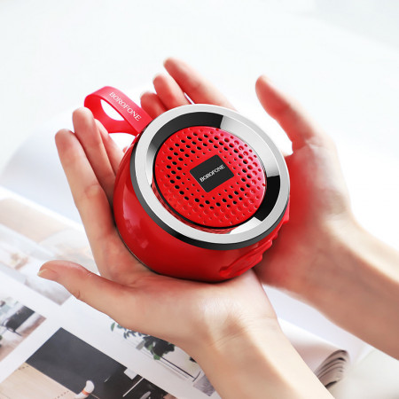 Boxa Portabila Bluetooth BR2 Aurora Rosu - Img 2
