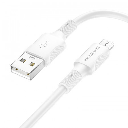 Cablu Borofone BX80 Succeed - USB to Micro USB - 2,4A 1 metre white