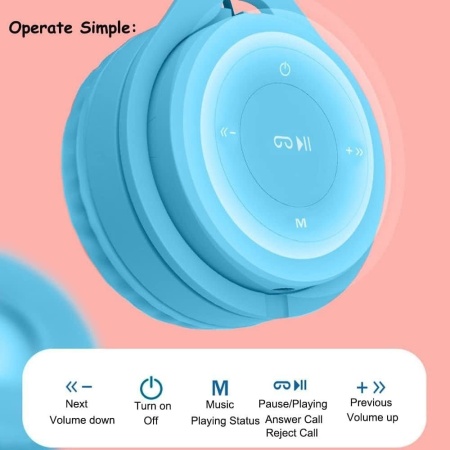 Casti audio, Bluetooth, Asistent Vocal, Wireless, Albastru, AD3784 - Img 7