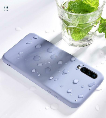 Husa Huawei Mate P30 Albastra Deschis din Silicon Premium Ultra Soft - Img 5