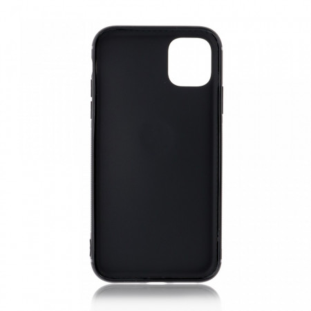 Husa iPhone 11 Pro Neagra Din Silicon Premium Cu Inel Rotativ - Img 2