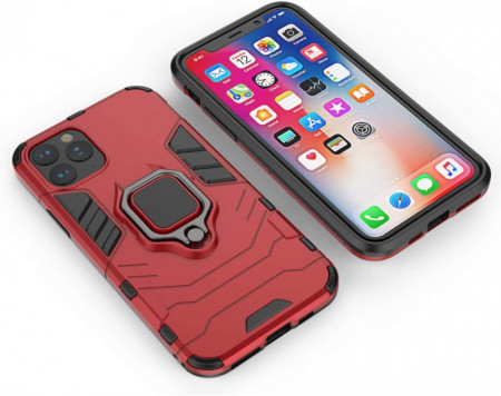Husa iPhone 11 PRO Rosie Military cu Inel - Img 2
