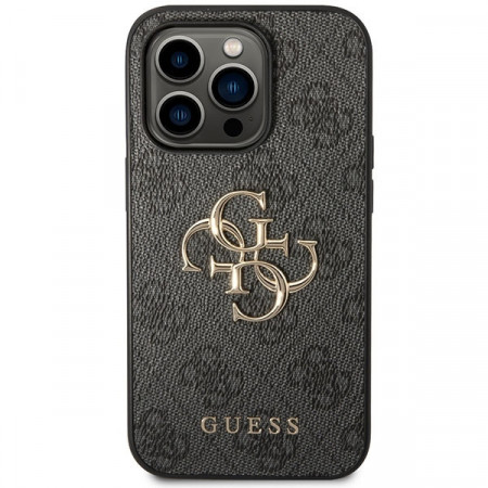 Husa Originala GUESS 4G Big Metal Logo GUHCP15L4GMGGR pentru Iphone 15 Pro grey - Img 2