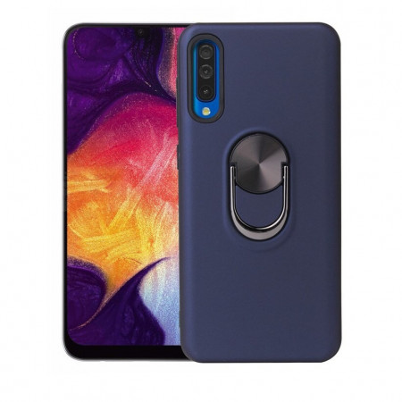 Husa Samsung Galaxy A70 | A70s Bleumarin Din Policarbonat Premium cu Inel Rotativ