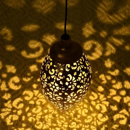 Lumină solară suspendată cu proiecții artistice – Iluminare decorativă pentru exterior, TMML372730 - Img 3