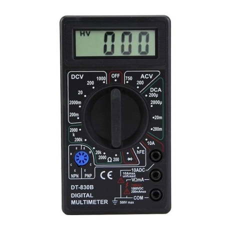 Multimetru digital, Afisaj LCD, 1000 V, 750 V, Plastic, 126x70x26 mm, AD1267026 - Img 3