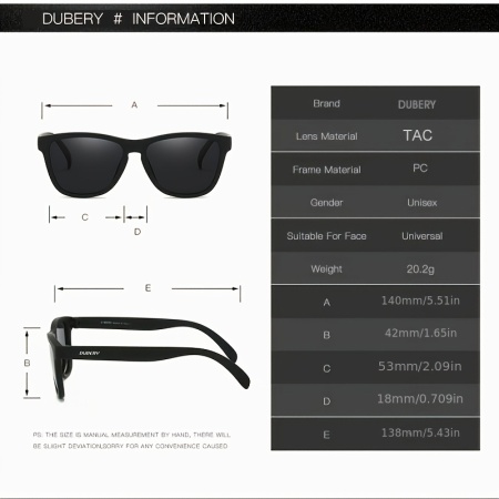 Ochelari de Soare Polarizați DUBERY, unisex, TMCR1172543 - Img 2