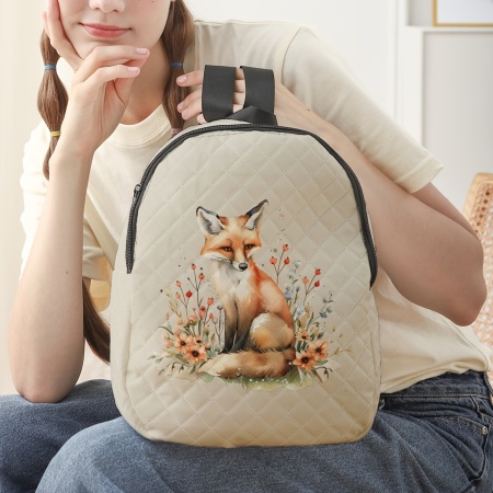 Rucsac damă Foxy cu model vulpe – Stil casual și adorabil, TMDQ718411 - Img 3