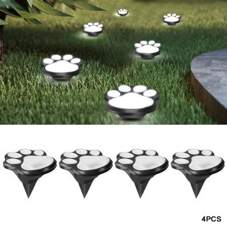 Set 4 Lămpi Solare Decor Gradină – Lăbuțe de Animale, Iluminat Exterior Creativ, TMAK622086 - Img 3