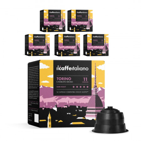 Set 6 x Capsule il caffe italiano Torino, compatibile Dolce Gusto, 16 capsule, PMDCTOR96333