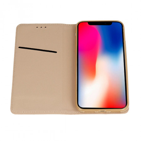 Telone Smart Book MAGNET Husa pentru SAMSUNG GALAXY XCOVER 4 Auriu - Img 2
