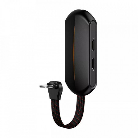 Baseus Adaptor Gamo L47 - Lightning male to 2xLightning + jack 3,5mm female - 2A (CALL47-01) negru - Img 3
