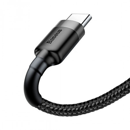 Baseus Cablu Cafule - USB to Tip C - 3A 0,5 metru (CATKLF-AG1) Negru-grey - Img 2