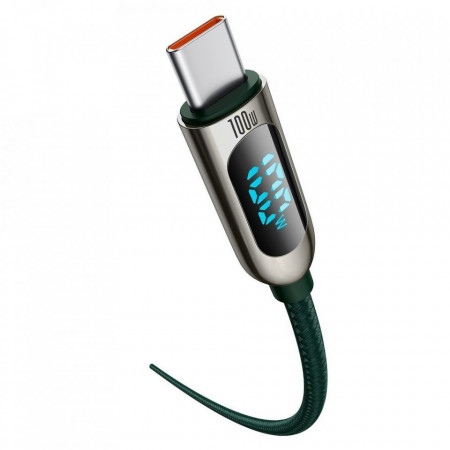 Baseus Cablu - Tip C to Tip C - PD 100W 1 metre (CATSK-B06) green - Img 2