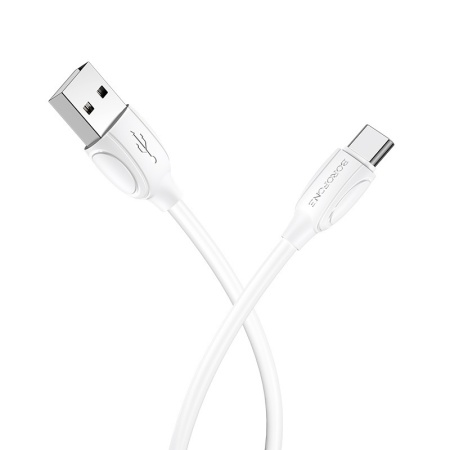 Borofone Cable BX19 Benefit - USB to Type C - 3A 1 metre white - Img 2