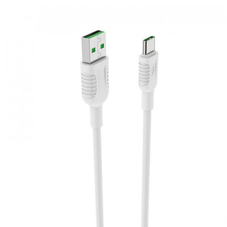 Borofone Cablu BX33 Billow - USB to Tip C - 5A 1,2 metri alb
