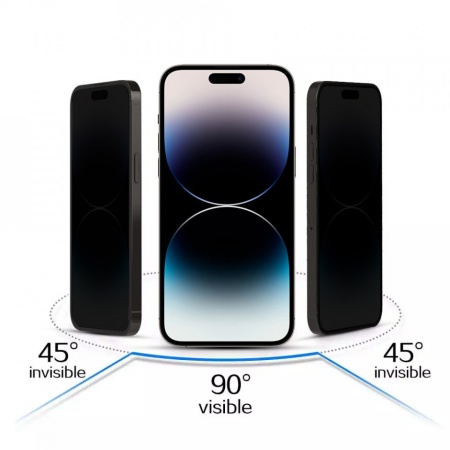 Folie Sticla TempeRosu Privacy Sticla pentru IPHONE 12 PRO MAX Negru - Img 2