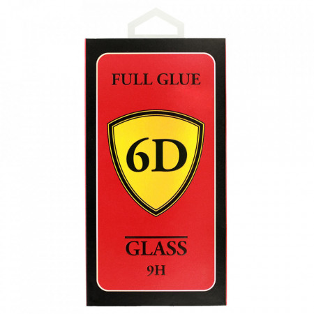 Full Glue 6D Folie Sticla TempeRosu pentru SAMSUNG GALAXY A52/A52S Negru