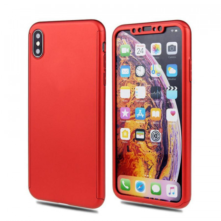 Husa iPhone XS Max 360° Rosie Premium Ultra Slim Cu Folie de Sticla