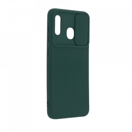 Husa Samsung Galaxy A30 - Silicon Antisoc cu Protectie Glisanta Pentru Camera - Verde - Img 4