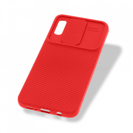 Husa Samsung Galaxy A30 - Silicon Antisoc cu Protectie Glisanta Pentru Camera - Rosu - Img 5