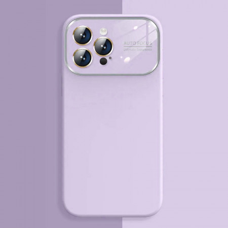 Husa Soft Silicone Lens pentru Iphone 15 light purple - Img 2