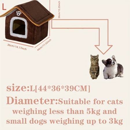 Pat confortabil pentru pisici si animale mici de companie, TMFK99778 - Img 5