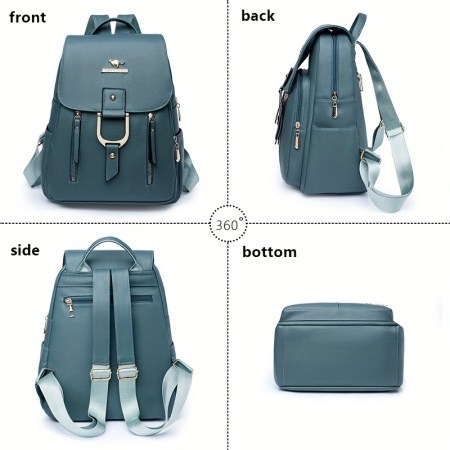 Rucsac elegant cu bretele ajustabile și compartimente multiple, TMLM67809 - Img 6