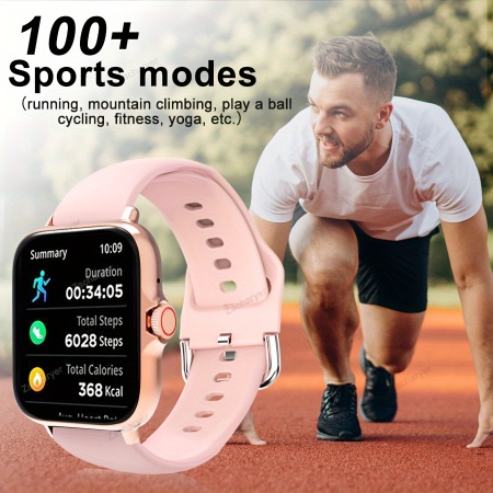 Smartwatch pentru telefoane Android/iPhone, cu mod sport, notificari de mesaje, potrivit pentru barbati si femei, autonomie lunga a bateriei, PMKJ270881-ALB - Img 6
