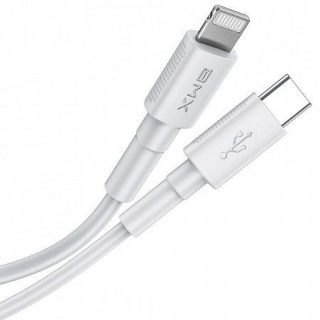 Baseus Cablu BMX Mini MFi - Tip C to Lightning - PD 18W 2,4A 1,2 metrus (CATLSW-A02) alb