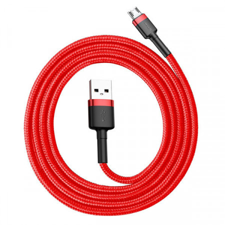 Baseus Cablu Cafule - USB to Micro USB - 2,4A 1 metru (CAMKLF-B09) red