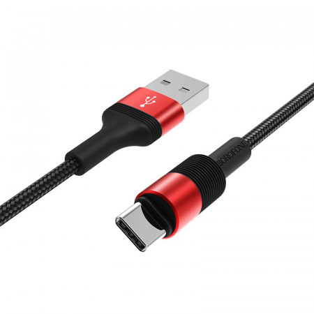 Borofone Cablu BX21 Outstanding - USB to Tip C - 3A 1 metre red - Img 2