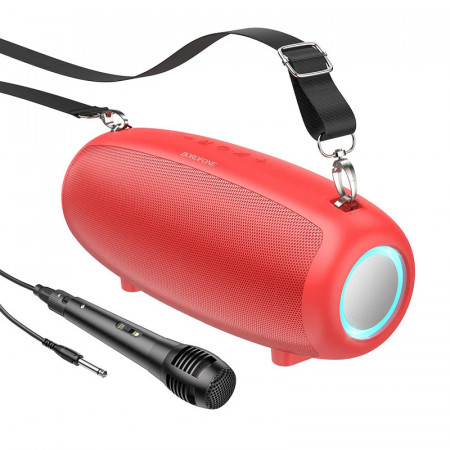 Borofone Portable Bluetooth Speaker BP13 Dazzling with microphone red