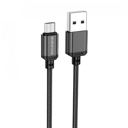 Cablu Borofone BX87 Sharp - USB to Micro USB - 2,4A 1 metre Negru