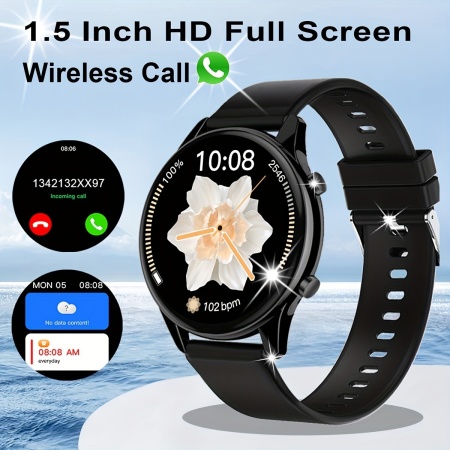 Ceas Smartwatch Elegant cu Ecran 3.81 cm – Design Unisex, Funcții Avansate pentru Sănătate și Fitness, PMQP192259 - Img 3
