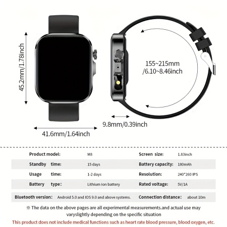 Ceas Smartwatch pentru barbati si femei, TMBR9621969-AURIU - Img 2