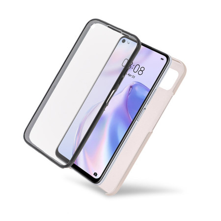 Husa iPhone 11 PRO - 360 Fully cu Spate din Policarbonat si Folie din Silicon - Crem - Img 3