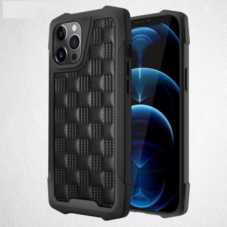 Husa pentru Apple iPhone 12, cu protectie ridicata, Fashion, rezistenta la socuri, negru