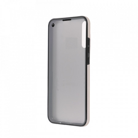 Husa Samsung Galaxy A10 - 360 Fully cu Spate din Policarbonat si Folie din Silicon - Crem - Img 3