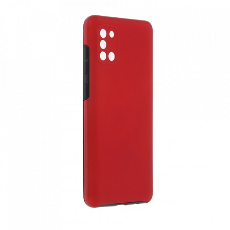 Husa Samsung Galaxy A31 - 360 Fully cu Spate din Policarbonat si Folie din Silicon - Rosu - Img 2