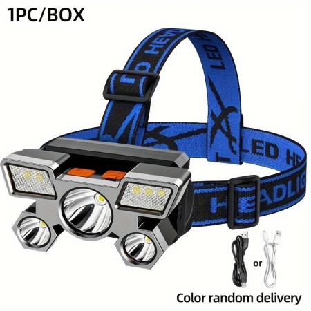 Lanterna de cap cu incarcare USB, multiple moduri de iluminare, PMER161855 - Img 8