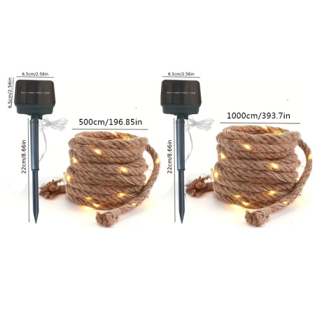 Lumini solare LED model sfoară – Iluminat decorativ pentru grădină, terasă și balcon, TMWX735656 - Img 2