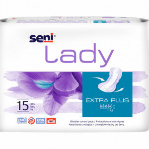 Absorbante pentru incontinenta Seni Lady EXTRA PLUS, 15 buc 4picaturi