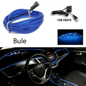 Bandă de iluminat interioară cu LED albastru de 5M, PMKL04783 - Img 4