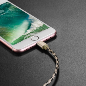 Borofone Cablu BX24 Ring Current - USB to Lightning - 2,4A 1 metre gold - Img 2