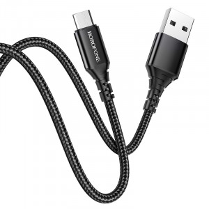 Cablu Borofone BX54 Ultra Bright - USB to Micro USB - 2,4A 1 metre Negru - Img 3