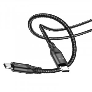 Cablu Borofone BX56 Delightful - Type C to Type C - 60W 3A 1,5 metres Negru - Img 2