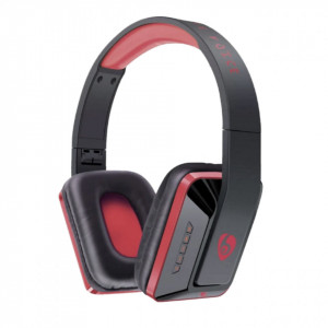 Casti audio bluetooth Ovleng MX111 rosu-negru, difuzor 40mm, microfon, slot sd card, radio fm, baterie 200mAh, distanta maxima 10m, wireless