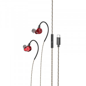 Casti Borofone BM88 Sea with microphone Type C red