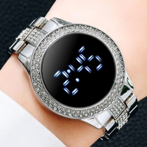Ceas Dama Fashion Touch Screen Digital, Argintiu, LD092-V1 - Img 8